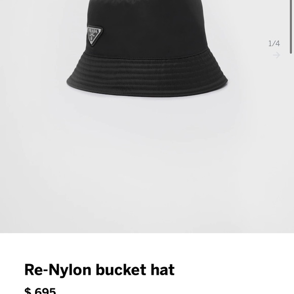 Brand new size Medium Re-Nylon Black Prada Bucket Hat - Picture 6 of 6